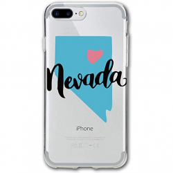 Amazon.com: Nevada Map Silhouette iPhone 7/8 Plus Case Cover ...