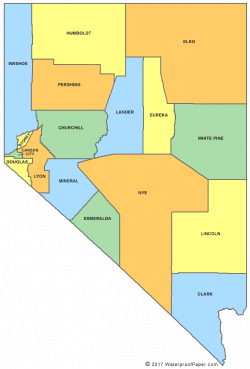 Printable Nevada Maps | State Outline, County, Cities