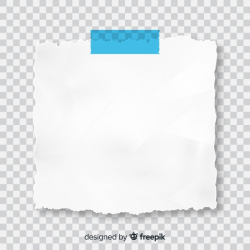 Realistic post note on transparent background Vector | Free ...