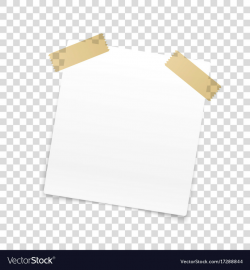 Blank paper frame isolated on transparent
