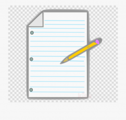 Paper Clipart Pencil - Pencil And Paper Png , Transparent ...