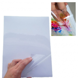 10x A4 Transparent Clear Glossy Inkjet Print Self Adhesive Sticker Paper  Label
