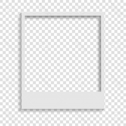 Photostock Vector Blank Transparent Paper Polaroid Photo ...