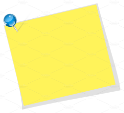 Paper Material Rectangle Yellow - sticky note png download ...