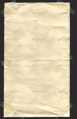 Old Paper With Transparent Tape