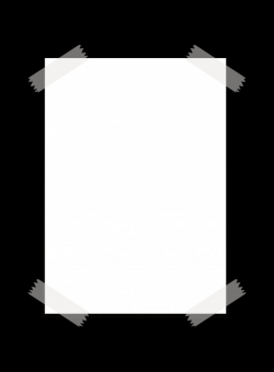 A blank paper with transparent tape Vector | Premium Download