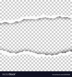 Torn snatched hole in transparent sheet of paper