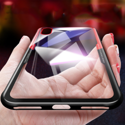 US $3.22 32% OFF|Tempered Glass Transparent Phone Cover Case For Apple  iPhone X 8 7 6S 6 Plus Fashion Protective Back TPU Cases For iPhone 10-in  ...