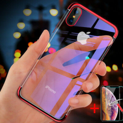 For Apple iPhone XS Max / XR X Crystal Clear Plating Soft TPU Case Slim  Cover | eBay