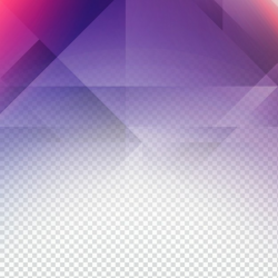 Transparent background with purple polygonal shapes Vector ...