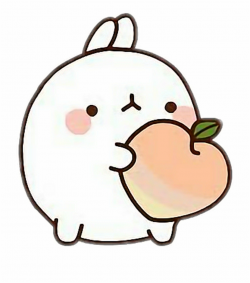 Cute Peach Sticker Kawaii Stickers Transparent Background ...