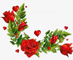 Rose Corner, Rose Clipart, Corner Clipart, Foreign PNG ...