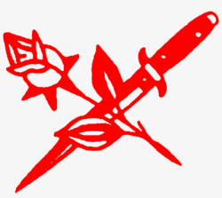 Aesthetic Knife Rose Red Roses Grunge Indie Tumblr - Red ...
