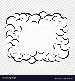 Isolated cartoon speech bubbles frames of smoke