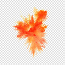 Thepix Dust explosion, color smoke, orange and yellow powder ...