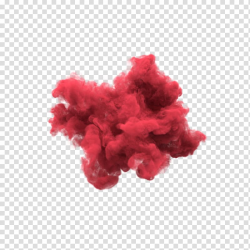 Red smoke illustration, Red Transparency and translucency ...