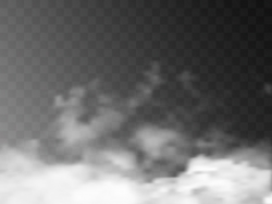 Transparent special effect stands out with fog or smoke ...