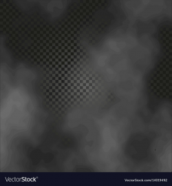 Fog or smoke isolated transparent special effect