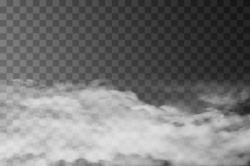 Transparent special effect stands out with fog or smoke ...