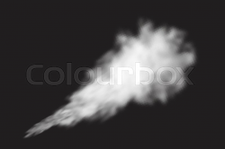 White transparent smoke cloud. Steam ... | Stock vector ...