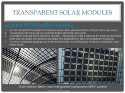 Photovoltaic(pv) module and transparent solar panels