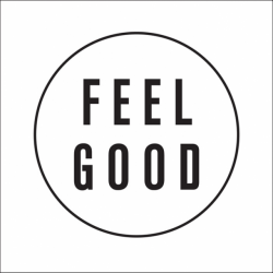Feel good - Black - Transparent sticker