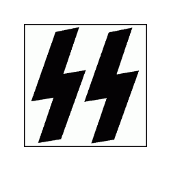 20 SS stickers (black on white)