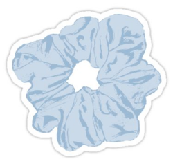 Blue Scrunchie Sticker in 2019 | Stickers, Phone stickers ...