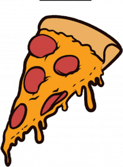 Pizza Tumblr Stickers Cartoon Pizza Slice Png - Clip Art Library