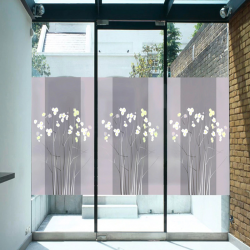 US $9.4 5% OFF|Window stickers glass stickers matte glass film sliding door  balcony transparent opaque bathroom decorative foil-in Decorative Films ...