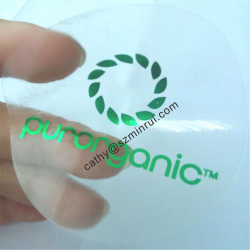 Clear stickers with Logos