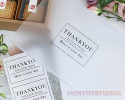 Rectangle Labels | Transparent Packaging Stickers Multiple ...