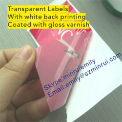 Water Proof Transparent Adhesive Label Coated With Gloss Or Matt  Varnish,Printable Adhesive Label,Custom Adhesive Sticker Labels - Buy  Transparent ...