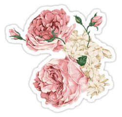Rambling Rose Flowers\' Sticker by raan in 2019 | Stickers ...