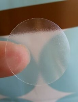Details about 100 Clear Round Stickers Seals, 1.25 Seal Transparent  Label,SEAL CHRISTMAS CARDS