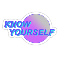 Know Yourself Vaporwave Aesthetic\' Sticker by anything4joji ...