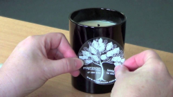 White Ink on Clear Sticker