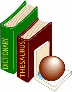 Dictionary And Thesaurus Clipart