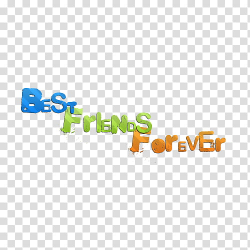 BFF, Best Friends Forever text transparent background PNG ...