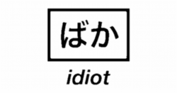 Idiot Chino - Aesthetic Japanese Words Png | Transparent PNG ...