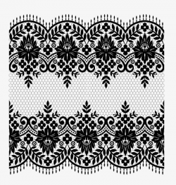 Vector Lace Material, Lace, Vector Lace, Black PNG ...