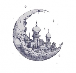 Tumblr Transparent, Moon Castle | Hipster drawings, Drawings ...
