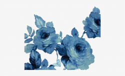 Flowers Tumblr Blue - Blue Flower Pattern PNG Image ...
