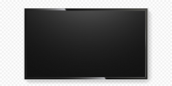 LCD TV screen isolated on transparent background. Vector ...