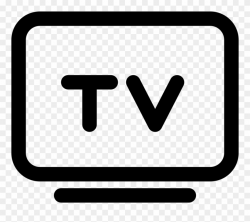 V Png Tv Clipart - Tv Icon Png Black Transparent Png ...