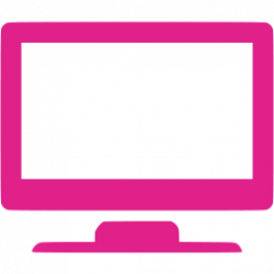 Barbie pink widescreen tv icon - Free barbie pink appliances ...