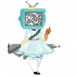 Alien pixel transparent GIF on GIFER - by Gavinralanim