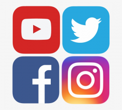 Facebook Twitter Instagram Icons Png - Social Media Icons ...