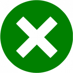 Green x mark 3 icon - Free green x mark icons