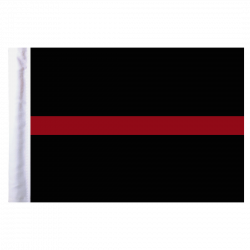 Thin Red Line Motorcycle Flag - 6